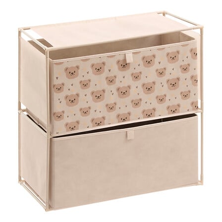 Cassettiera Tissa a 2 cassetti Orso, beige