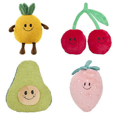 scatola di frutta e cibo di peluche, 4- volte asso