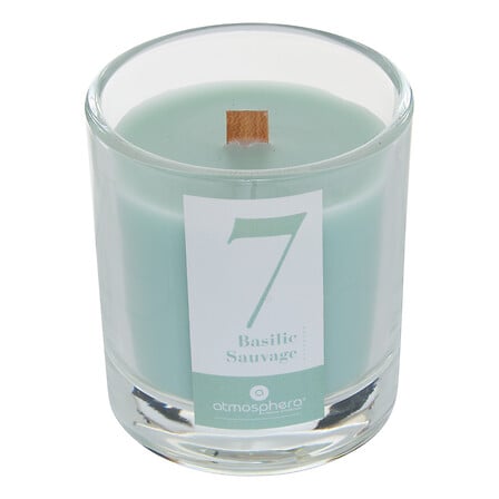 Candela votiva Numia Basil, 180 g, verde celadon