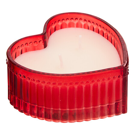candela votiva in vetro amore 95g, 2- volte assort