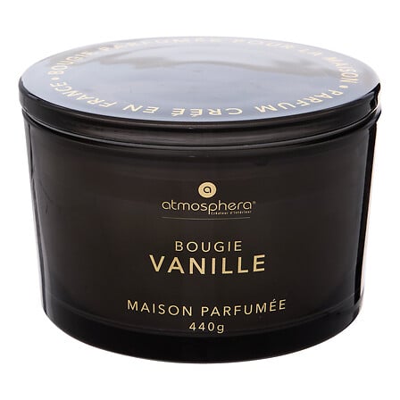 Candela votiva in vetro Glowy Van, 440 g, nera