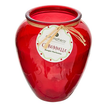 Candela votiva in vetro da 550 g con sidro di frut