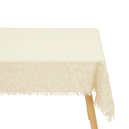 tovaglia seersucker 150x250, bianco caldo