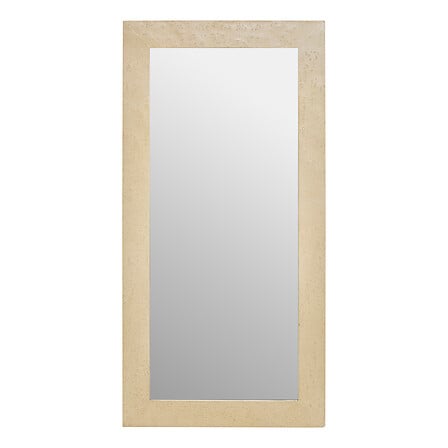 Specchio in resina Anaya, 120x60 cm, beige