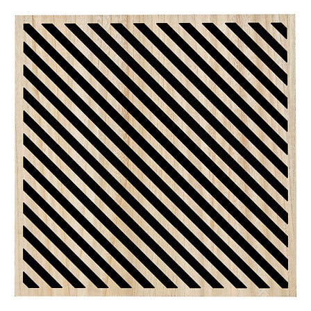 teglia decorativa a strisce eileen 58x58, marrone
