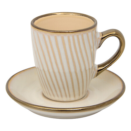 Set di 2 tazze Ella Bl da 9 cl, bianche