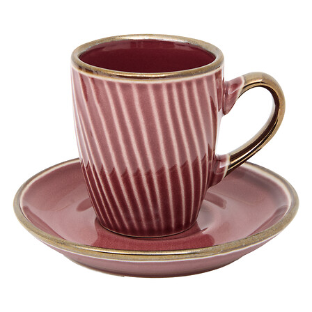 Set da 2 pezzi, tazze Ella Garland, 9 cl, bordeaux