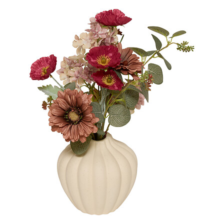 Composizione di gerbere in ceramica Mona, h42, mul
