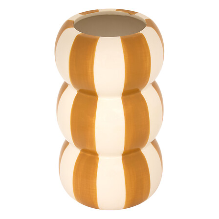 Vaso in ceramica rigata Neya, H21, 2- volte assort