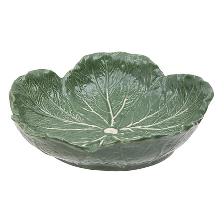 ciotola a forma di cavolo con bordo, d21, verde