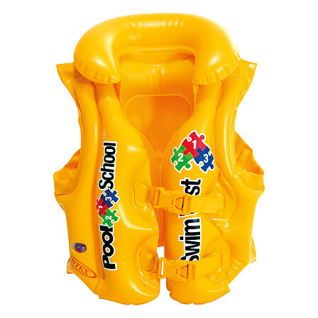 gilet da piscina scuola piscina, giallo
